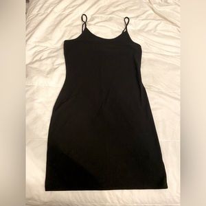 Mahina women’s casual little black dress stretchy and soft size m